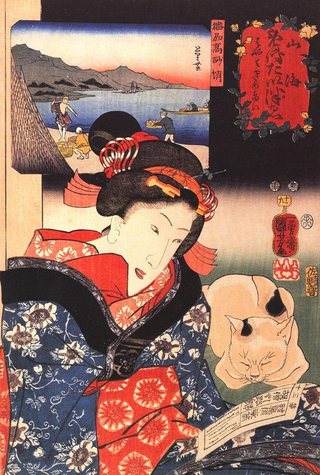 Illustration for article titled Cats Make for Wonderful Japanese Art
